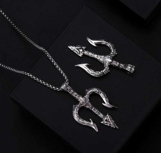 Sea King Trident Cross Border Necklace Pendant CJ