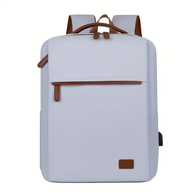 Backpack Oxford Cloth Business Computer Bag With Large Capacity, Strong And Wearable Student School Bag, Solid Color And Versatile Travel Backpack CJ