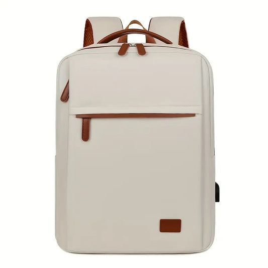 Backpack Oxford Cloth Business Computer Bag With Large Capacity, Strong And Wearable Student School Bag, Solid Color And Versatile Travel Backpack CJ