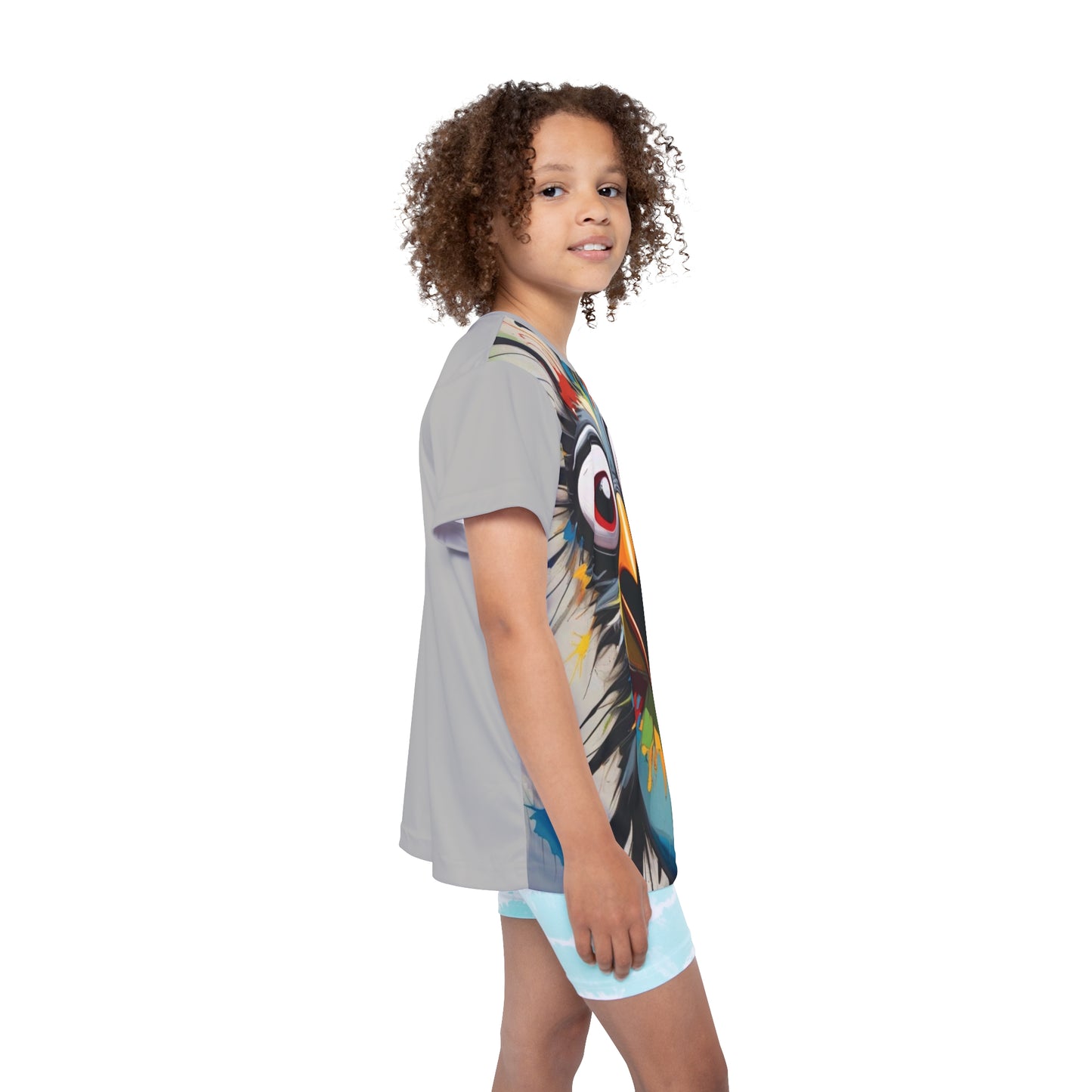 Kids Sports Jersey - Colorful Graffiti Design, Youth Athletic Tee, Birthday Gift, Sports Team Apparel, Playtime Outfit - M/S TMC India