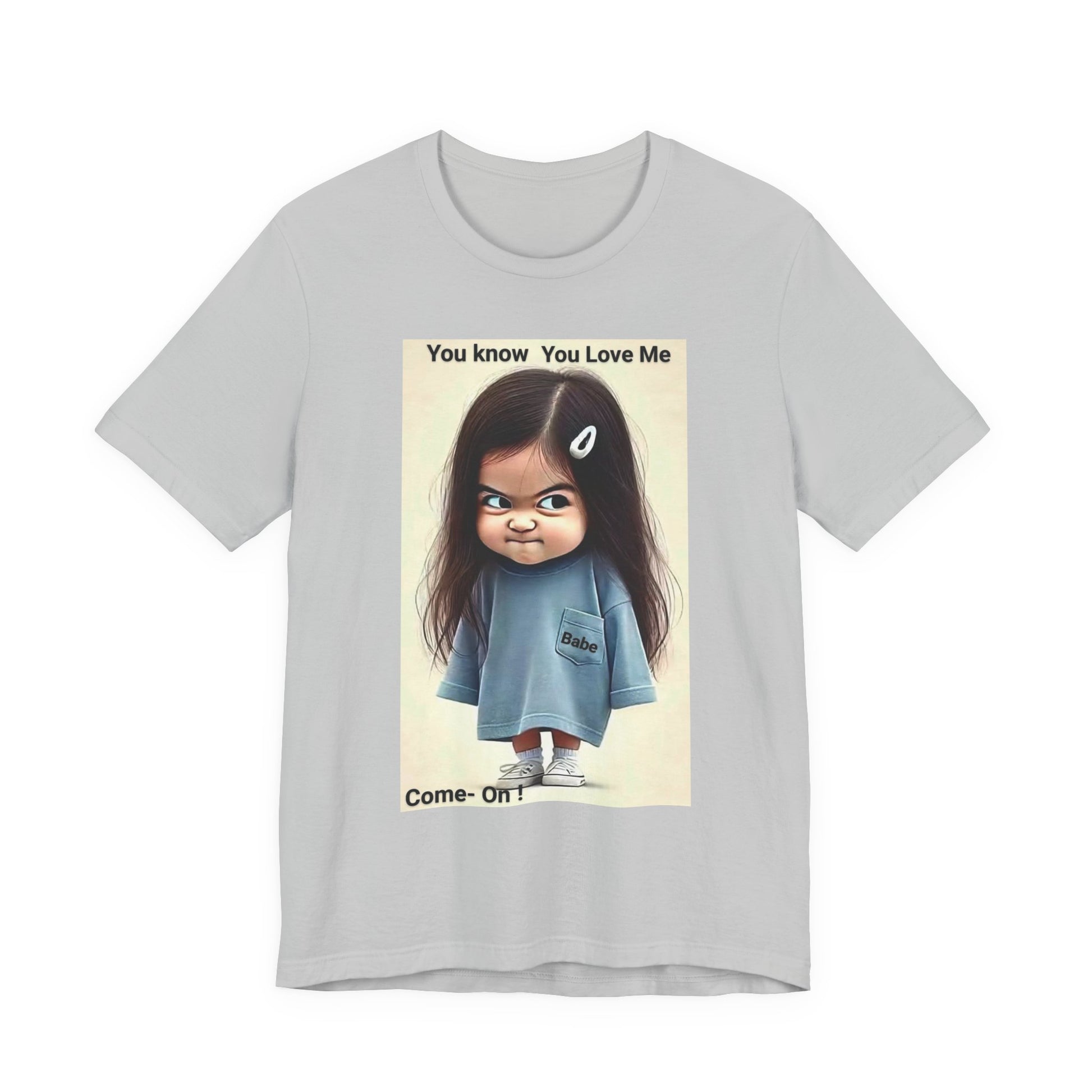 Playful Graphic Tee - You Know You Love Me, Funny Casual Shirt, Gift for Friends, Birthday Gift, Quirky Style Shirt - M/S TMC India