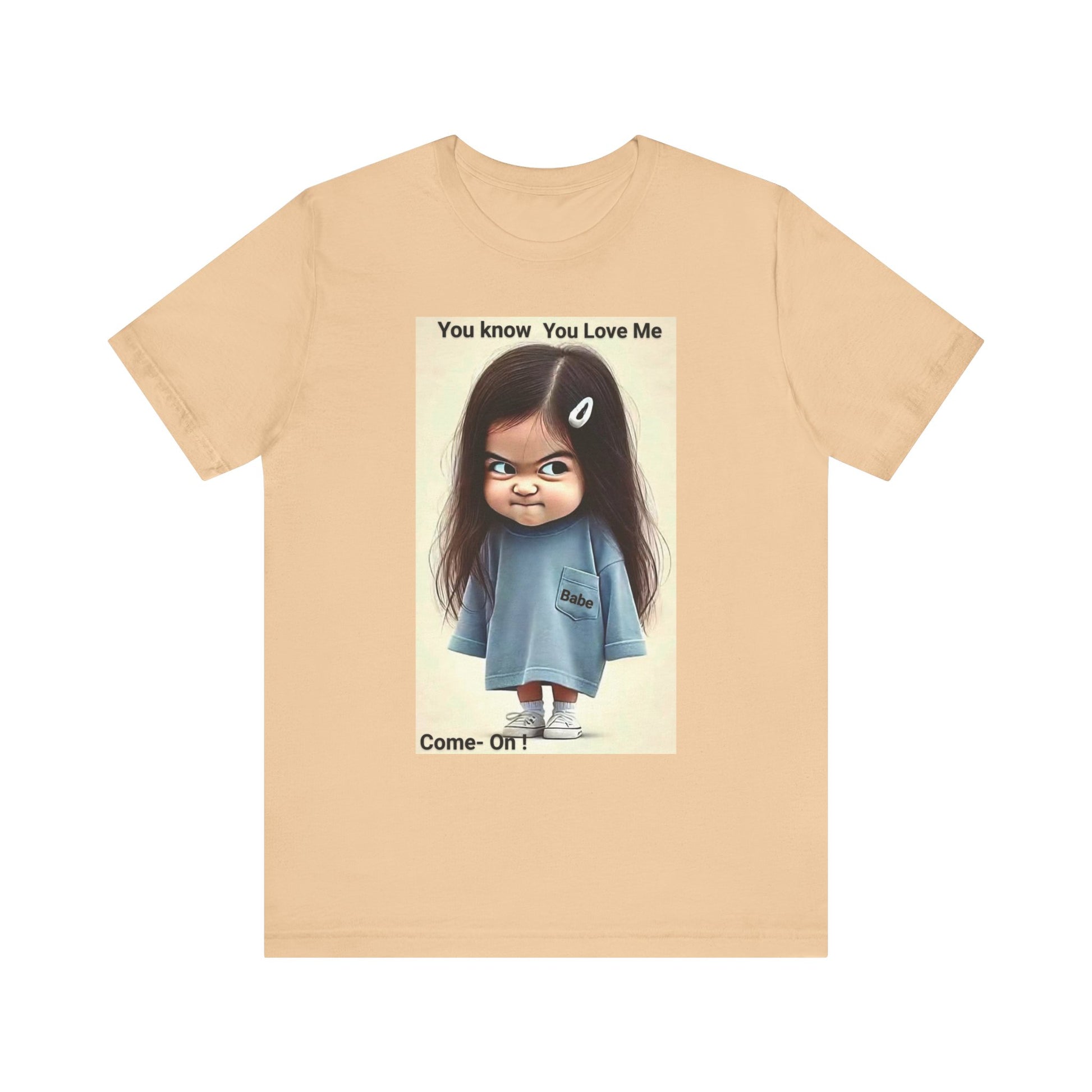 Playful Graphic Tee - You Know You Love Me, Funny Casual Shirt, Gift for Friends, Birthday Gift, Quirky Style Shirt - M/S TMC India