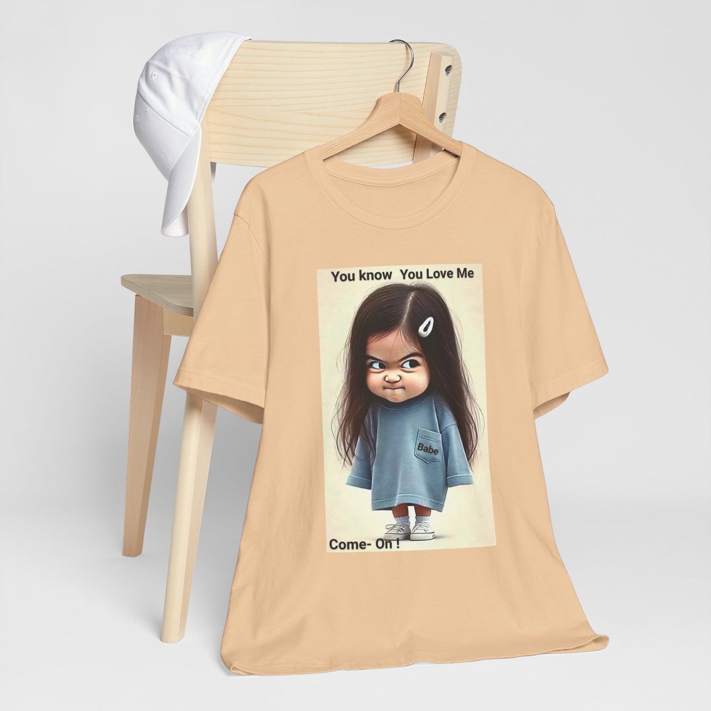 Playful Graphic Tee - You Know You Love Me, Funny Casual Shirt, Gift for Friends, Birthday Gift, Quirky Style Shirt - M/S TMC India