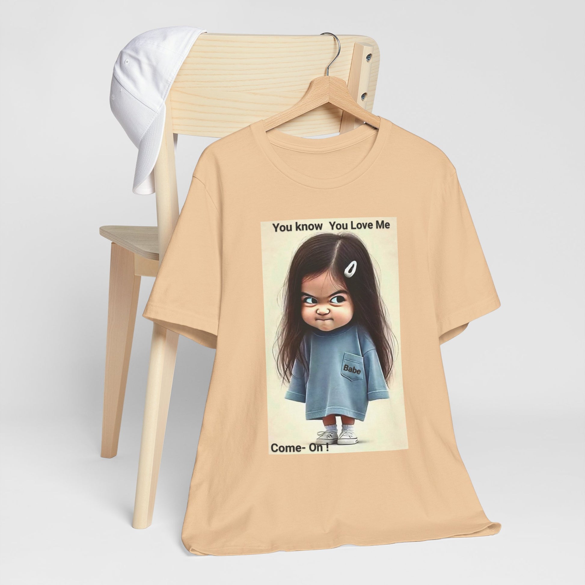 Playful Graphic Tee - You Know You Love Me, Funny Casual Shirt, Gift for Friends, Birthday Gift, Quirky Style Shirt - M/S TMC India