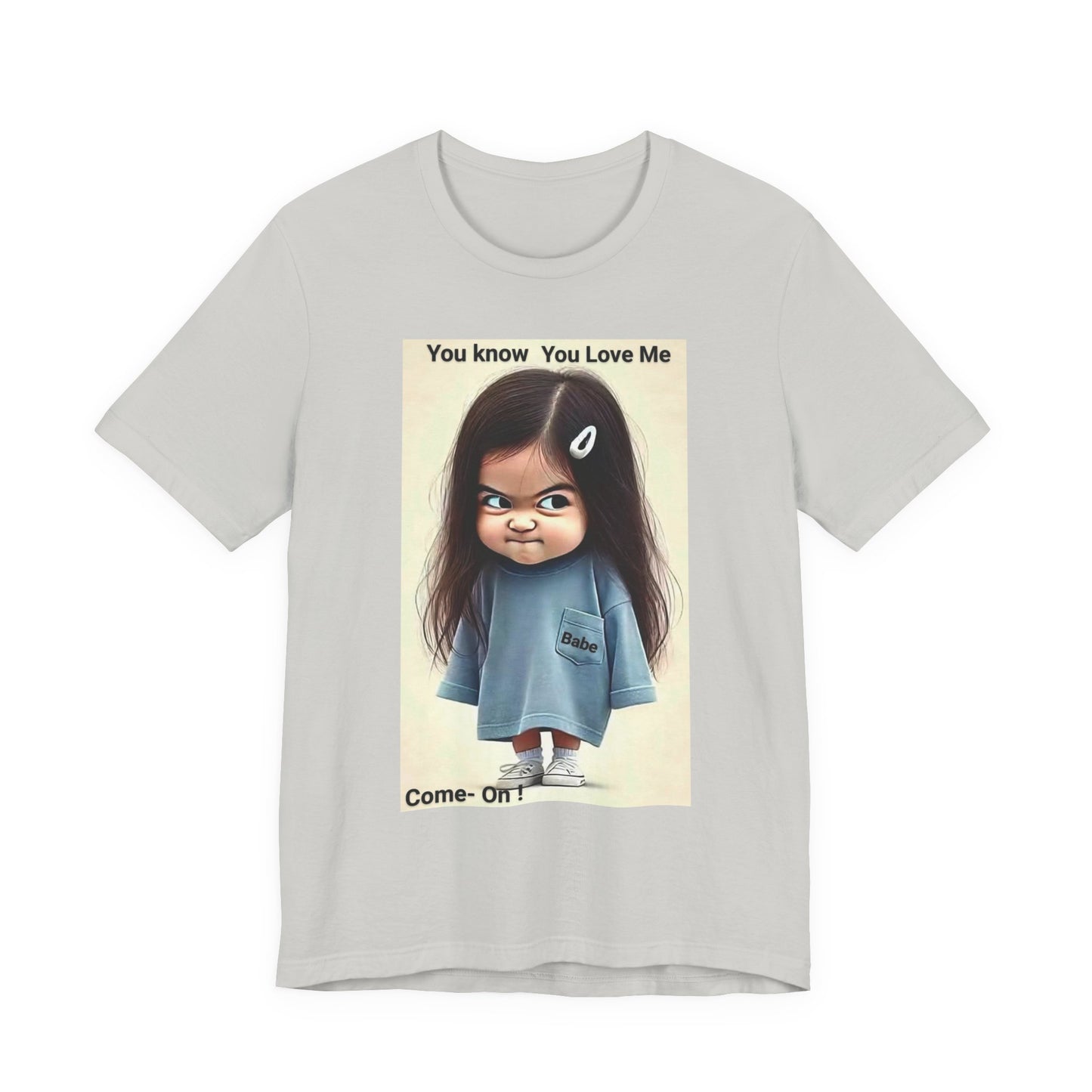 Playful Graphic Tee - You Know You Love Me, Funny Casual Shirt, Gift for Friends, Birthday Gift, Quirky Style Shirt - M/S TMC India