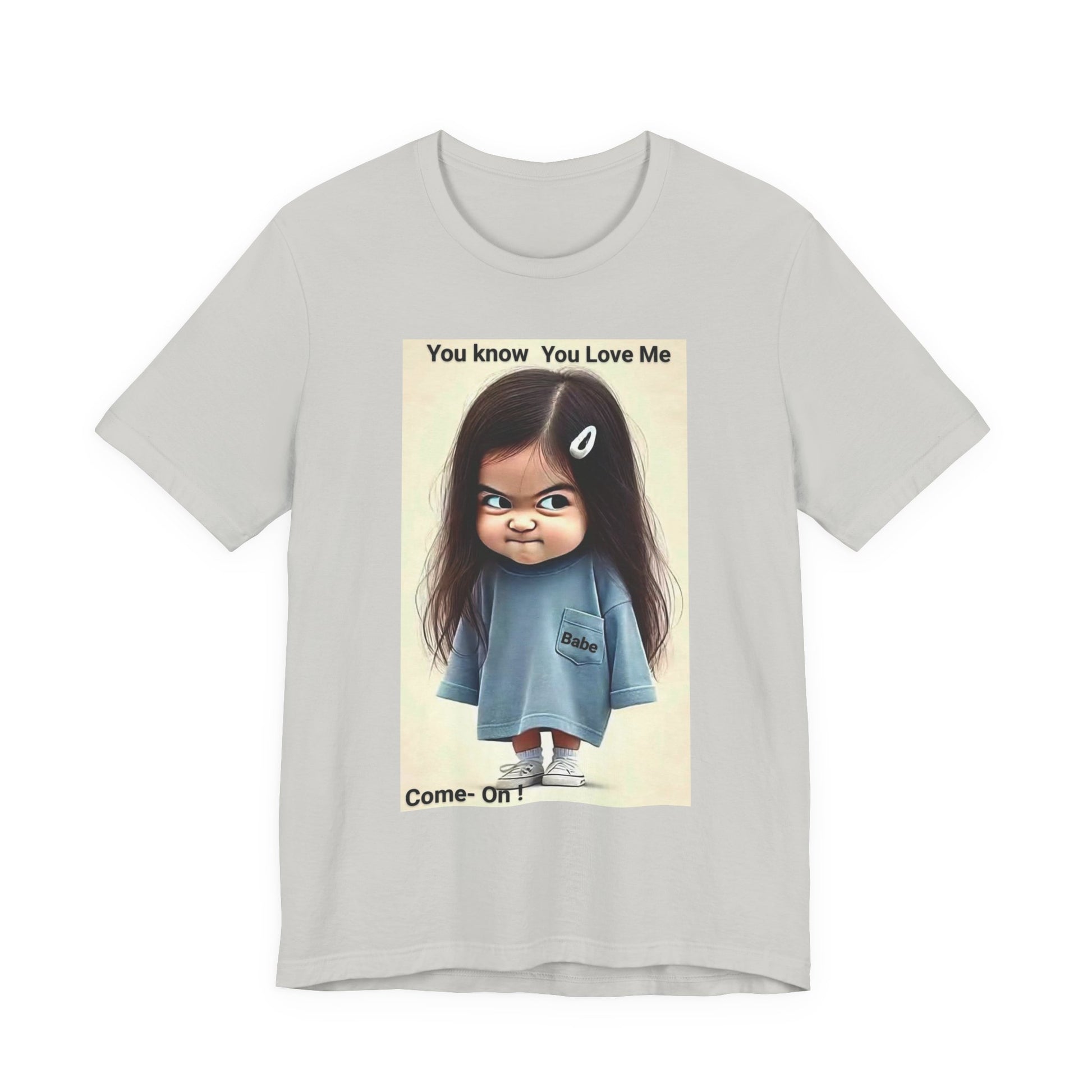 Playful Graphic Tee - You Know You Love Me, Funny Casual Shirt, Gift for Friends, Birthday Gift, Quirky Style Shirt - M/S TMC India