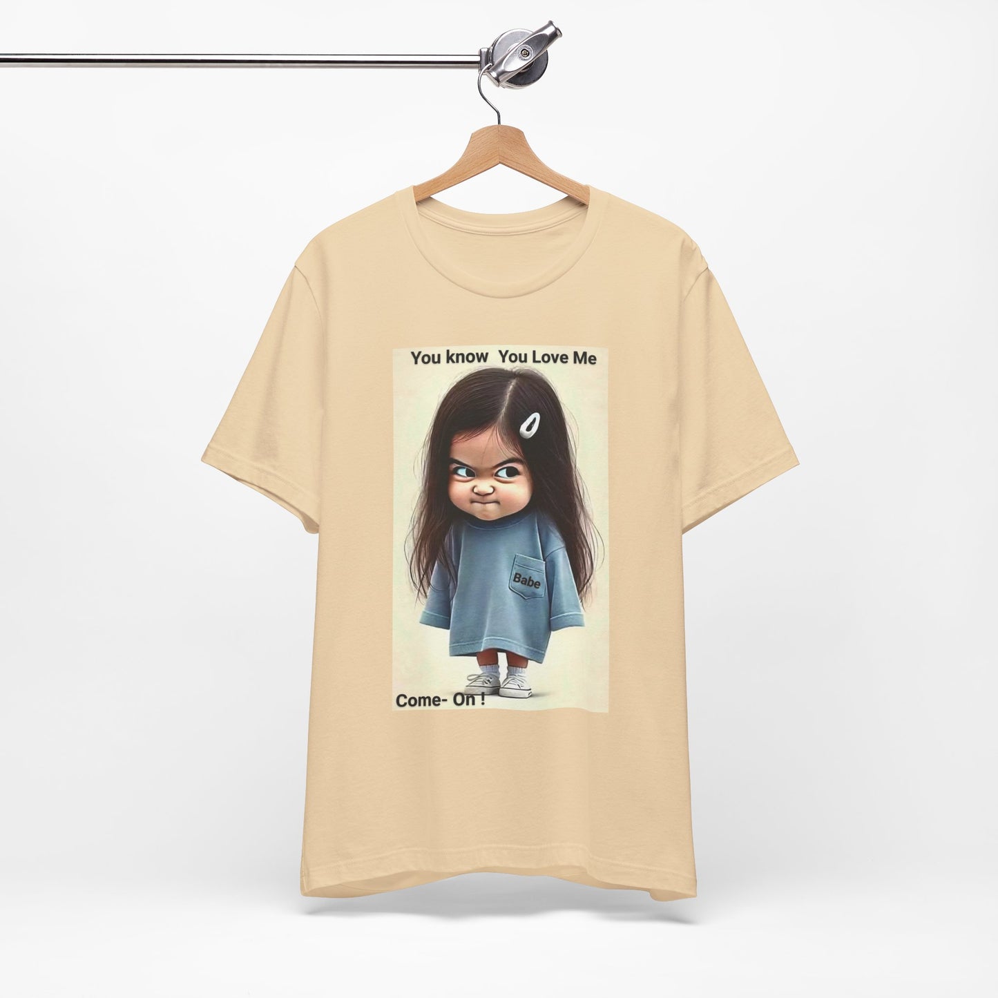 Playful Graphic Tee - You Know You Love Me, Funny Casual Shirt, Gift for Friends, Birthday Gift, Quirky Style Shirt - M/S TMC India