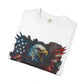 Patriotic Eagle T-Shirt | Unisex Garment-Dyed Tee for Independence Day, Memorial Day, Veteran Gifts, Casual Wear, USA Pride Printify