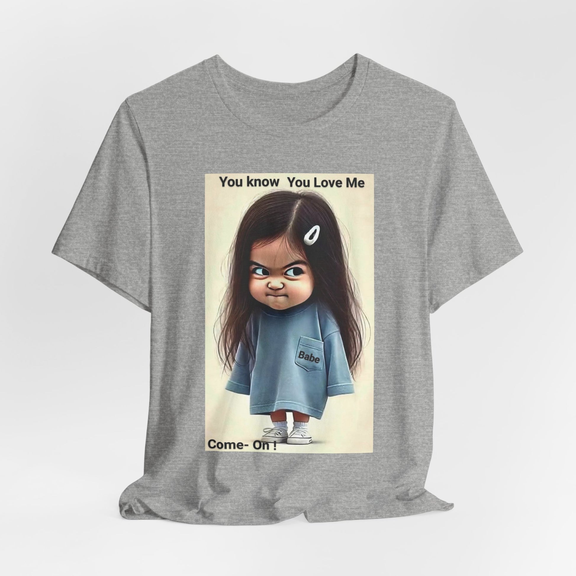 Playful Graphic Tee - You Know You Love Me, Funny Casual Shirt, Gift for Friends, Birthday Gift, Quirky Style Shirt - M/S TMC India