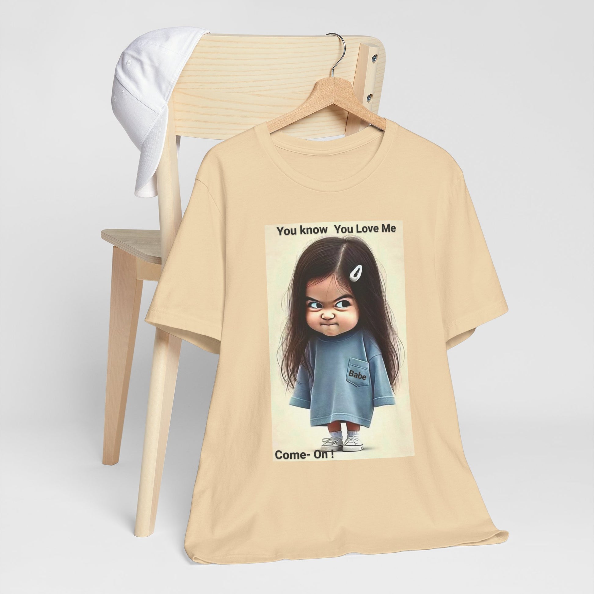 Playful Graphic Tee - You Know You Love Me, Funny Casual Shirt, Gift for Friends, Birthday Gift, Quirky Style Shirt - M/S TMC India