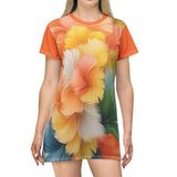Floral T-Shirt Dress - Vibrant Summer Style and Beachwear - M/S TMC India