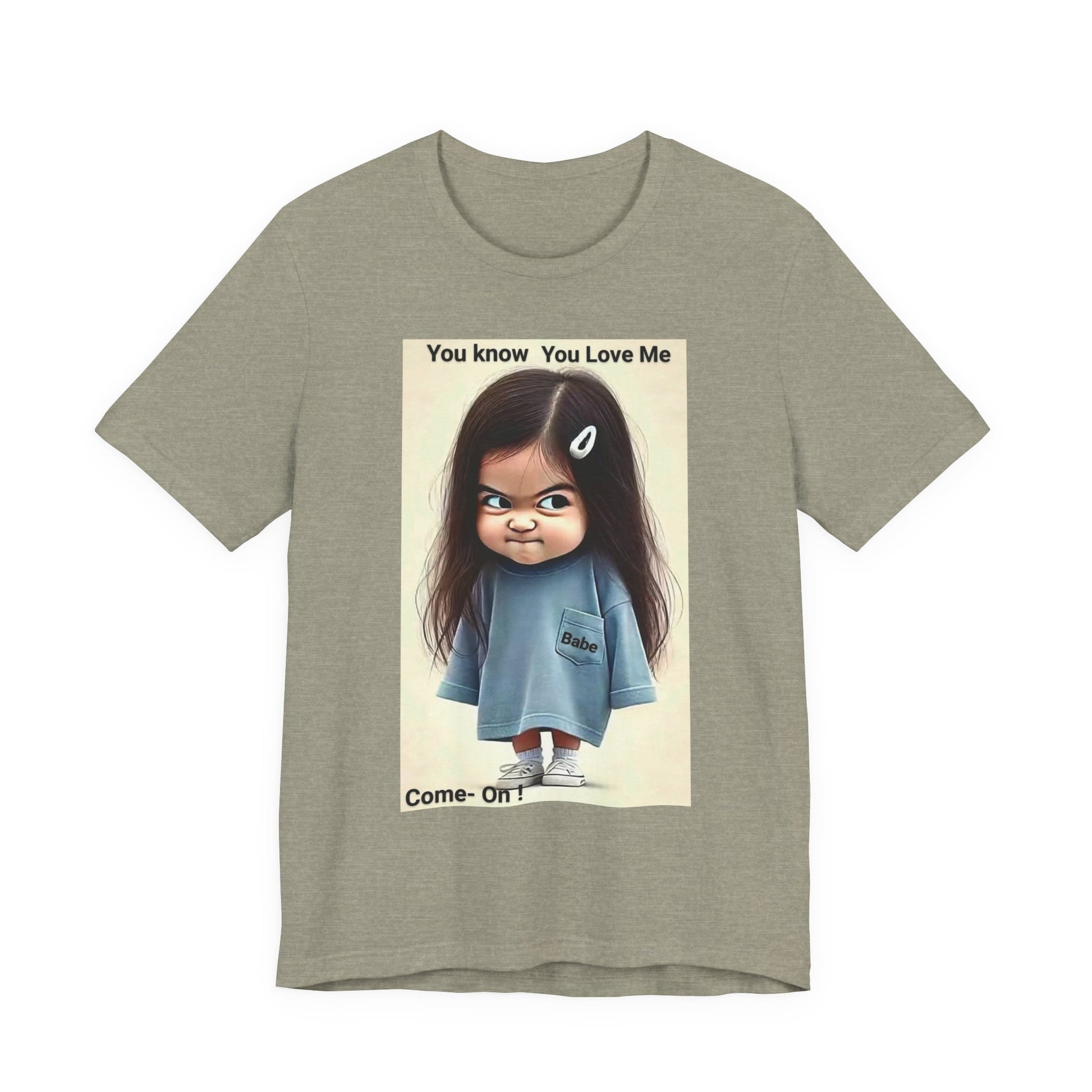 Playful Graphic Tee - You Know You Love Me, Funny Casual Shirt, Gift for Friends, Birthday Gift, Quirky Style Shirt - M/S TMC India