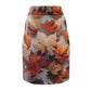 Autumn Leaves Women's Pencil Skirt, AOP Skirt, Fall Fashion, Seasonal Outfit, Flattering Skirt, Trendy Women's Wear Printify