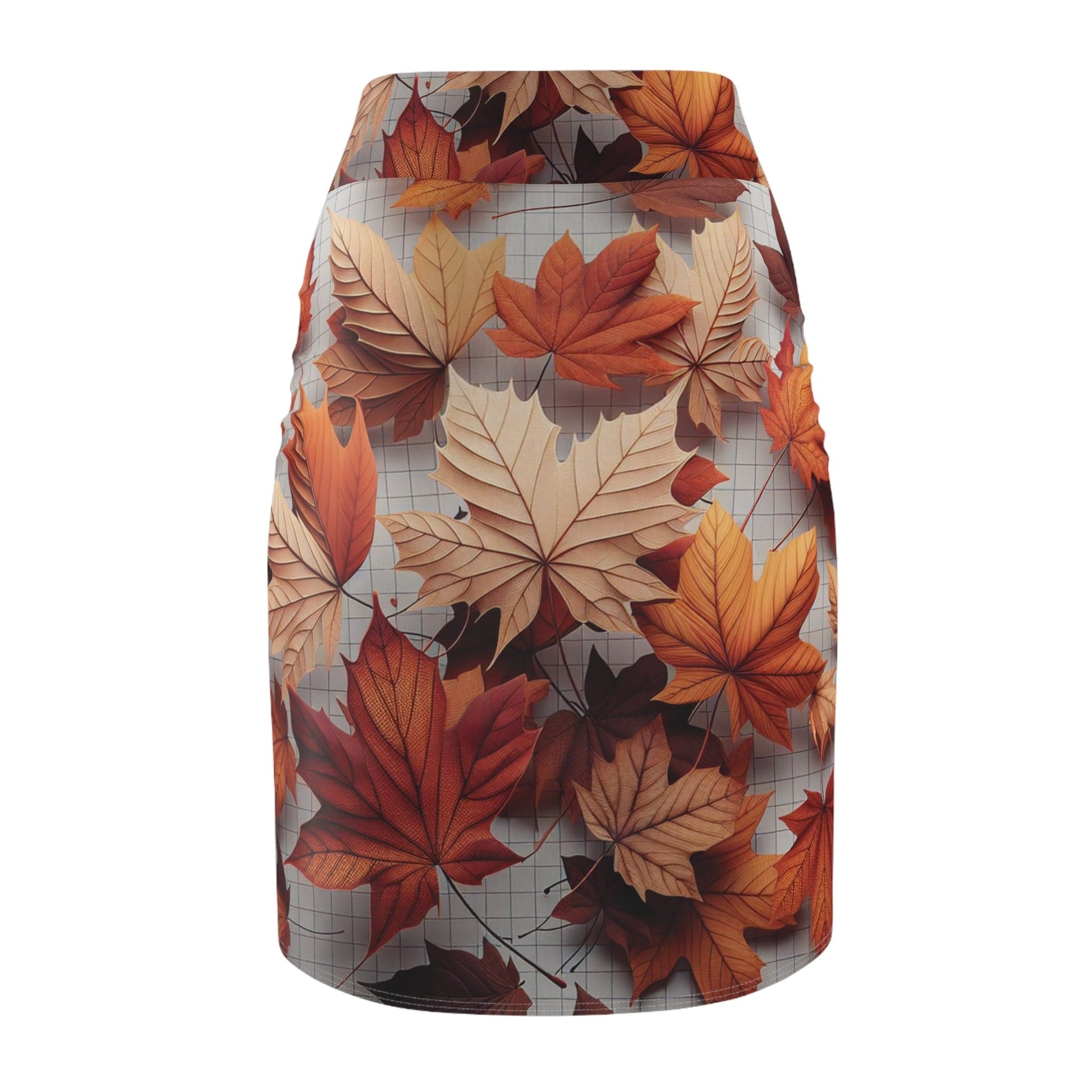 Autumn Leaves Women's Pencil Skirt, AOP Skirt, Fall Fashion, Seasonal Outfit, Flattering Skirt, Trendy Women's Wear Printify