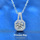 Moissanite S925 Sterling Silver Necklace For Women All-match Niche High Sense CJ
