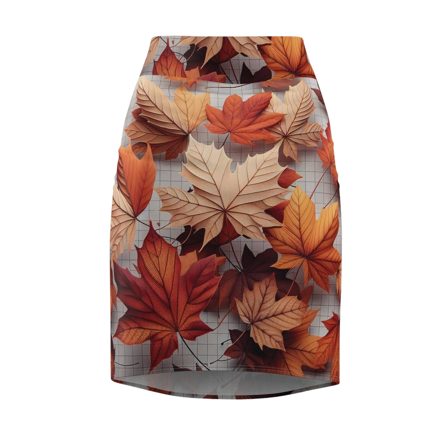 Autumn Leaves Women's Pencil Skirt, AOP Skirt, Fall Fashion, Seasonal Outfit, Flattering Skirt, Trendy Women's Wear Printify