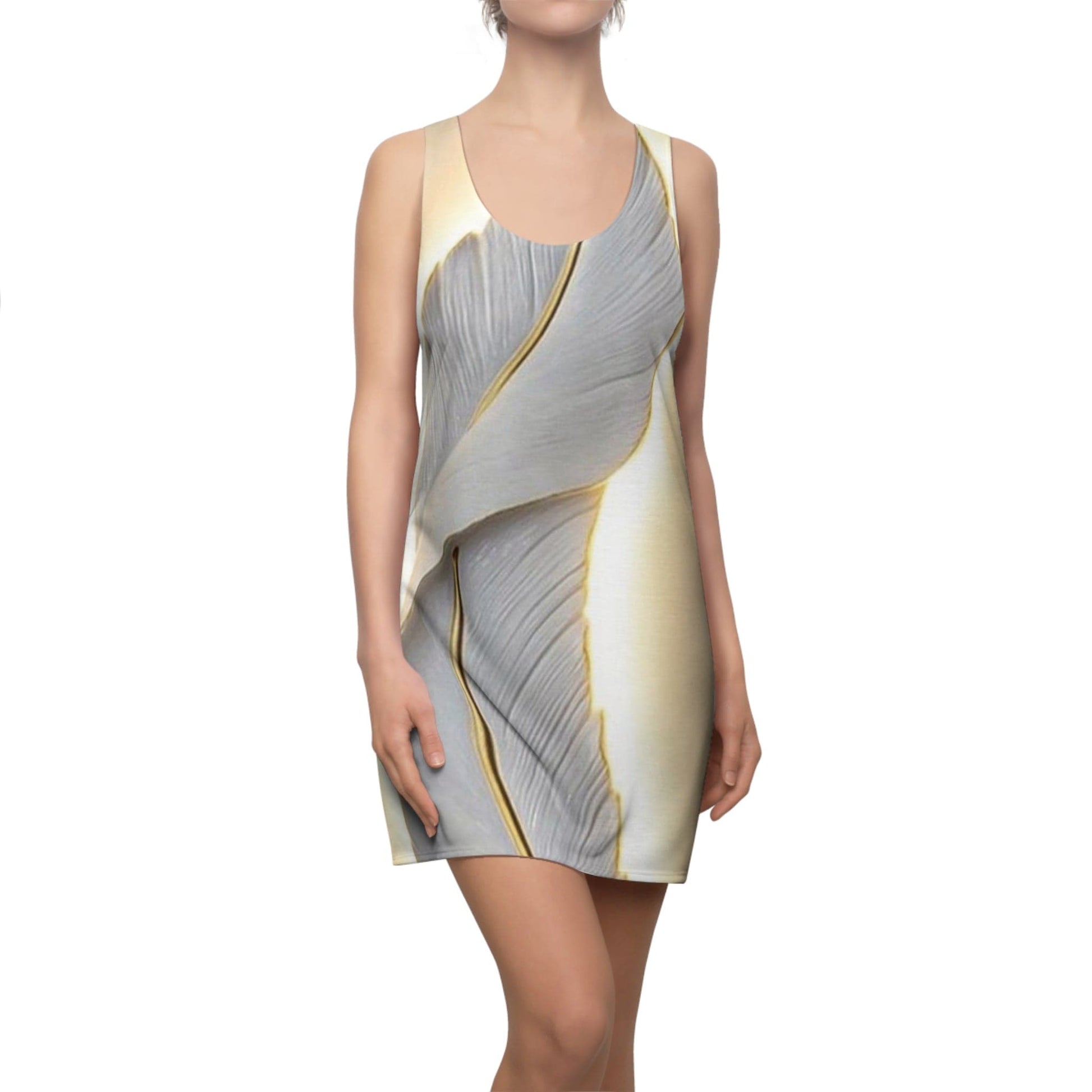 Elegant Flower-Inspired Racerback Dress, Summer Dress, Floral Dress, Beach Wear, Vacation Outfit, Bohemian Style - M/S TMC India