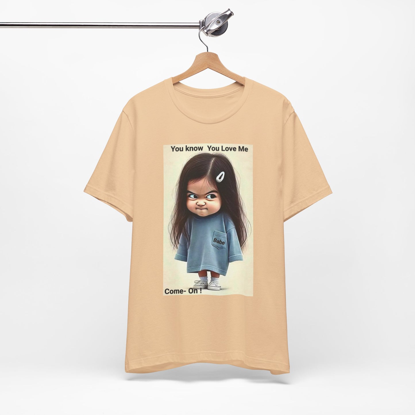 Playful Graphic Tee - You Know You Love Me, Funny Casual Shirt, Gift for Friends, Birthday Gift, Quirky Style Shirt - M/S TMC India