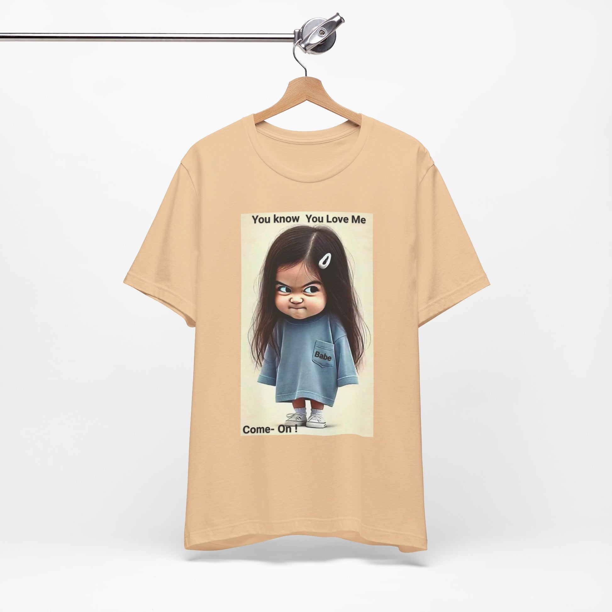 Playful Graphic Tee - You Know You Love Me, Funny Casual Shirt, Gift for Friends, Birthday Gift, Quirky Style Shirt - M/S TMC India