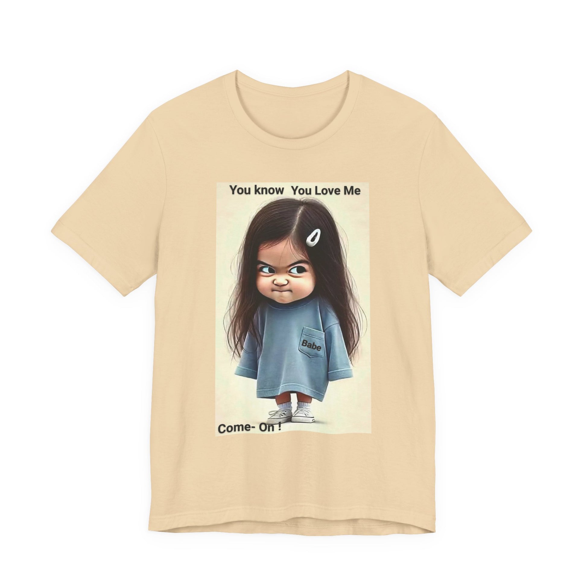 Playful Graphic Tee - You Know You Love Me, Funny Casual Shirt, Gift for Friends, Birthday Gift, Quirky Style Shirt - M/S TMC India