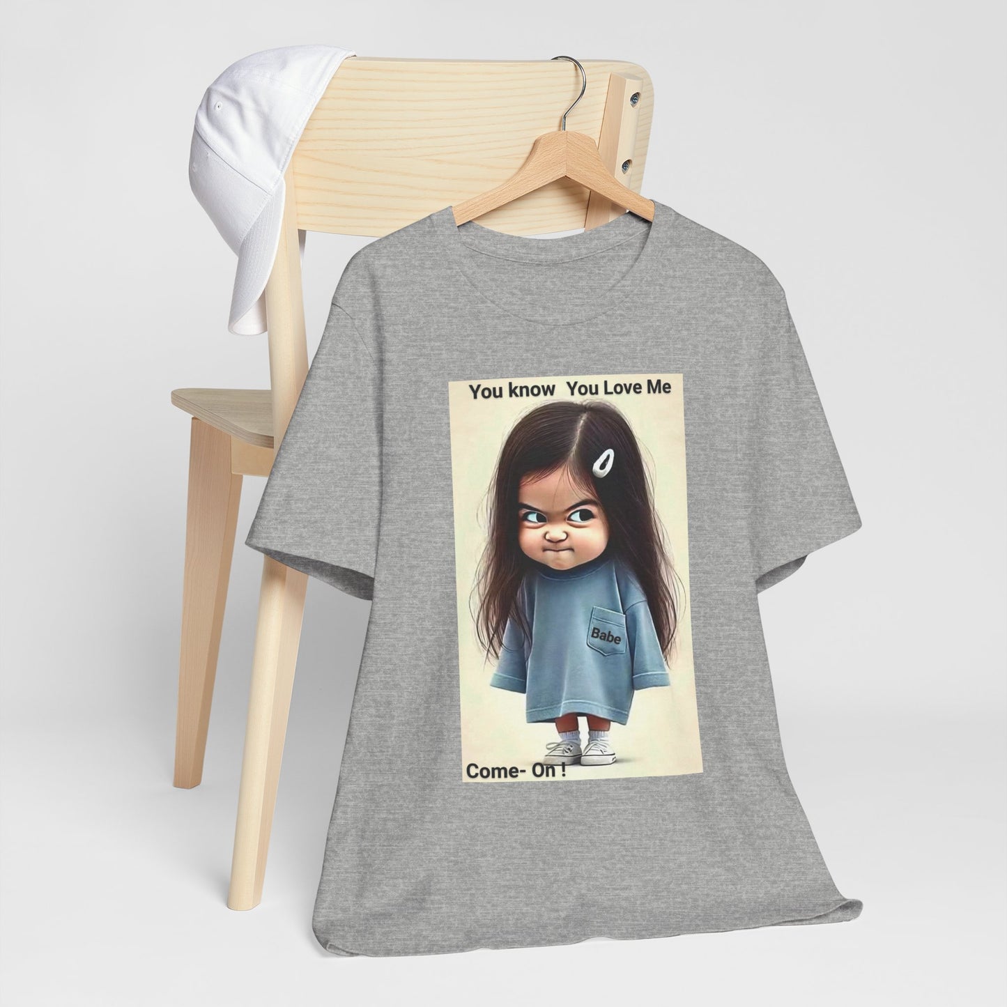 Playful Graphic Tee - You Know You Love Me, Funny Casual Shirt, Gift for Friends, Birthday Gift, Quirky Style Shirt - M/S TMC India