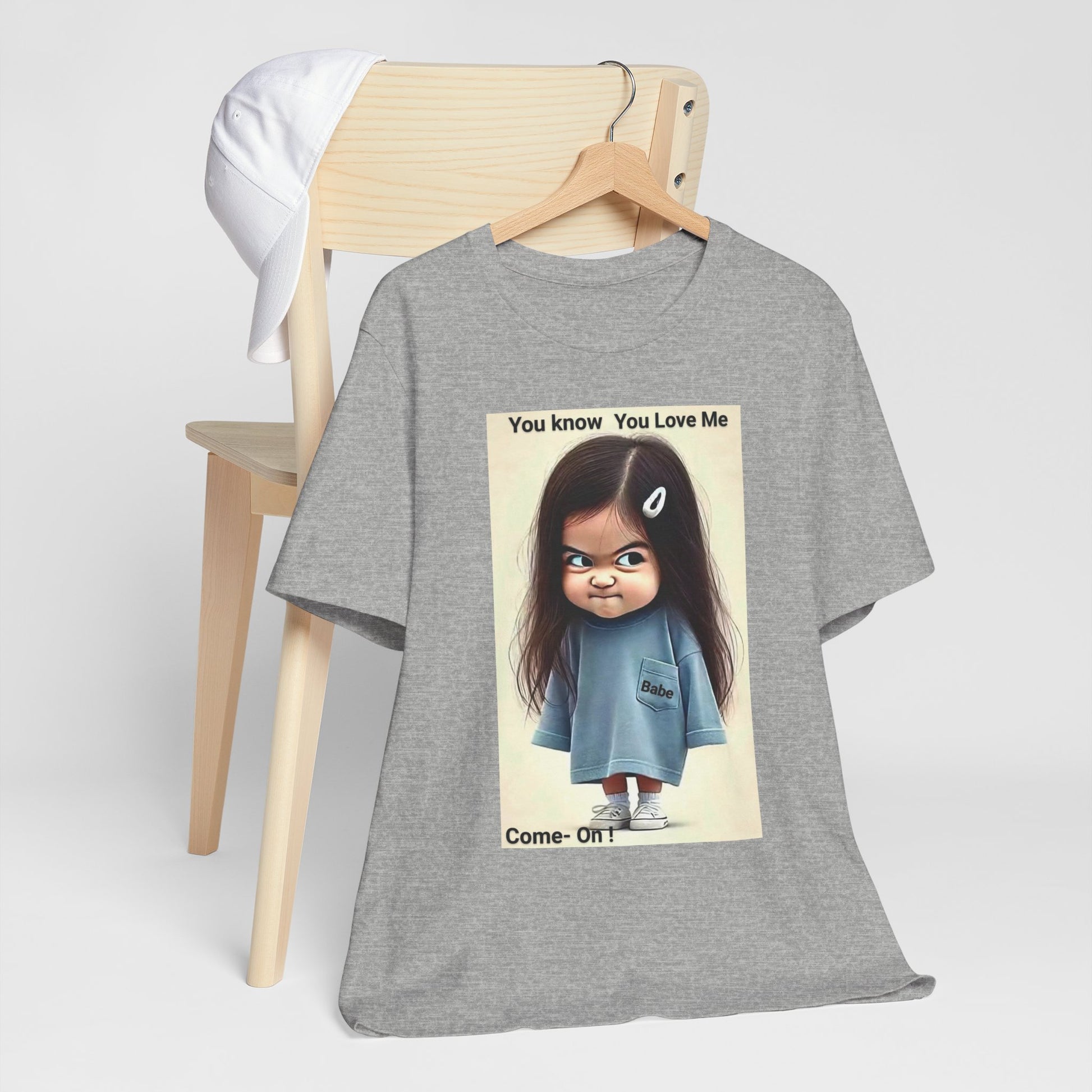 Playful Graphic Tee - You Know You Love Me, Funny Casual Shirt, Gift for Friends, Birthday Gift, Quirky Style Shirt - M/S TMC India