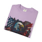 Patriotic Eagle T-Shirt | Unisex Garment-Dyed Tee for Independence Day, Memorial Day, Veteran Gifts, Casual Wear, USA Pride Printify