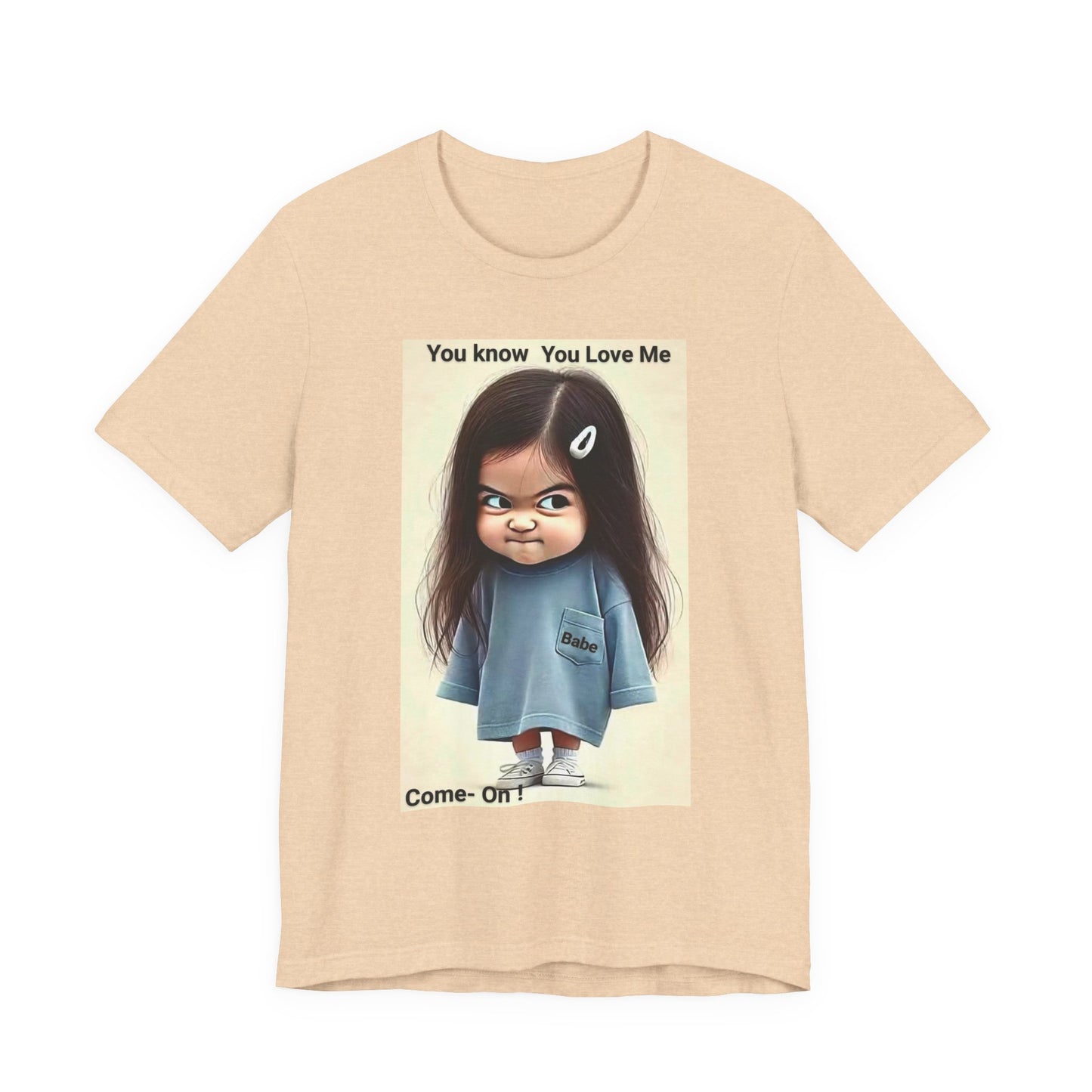 Playful Graphic Tee - You Know You Love Me, Funny Casual Shirt, Gift for Friends, Birthday Gift, Quirky Style Shirt - M/S TMC India