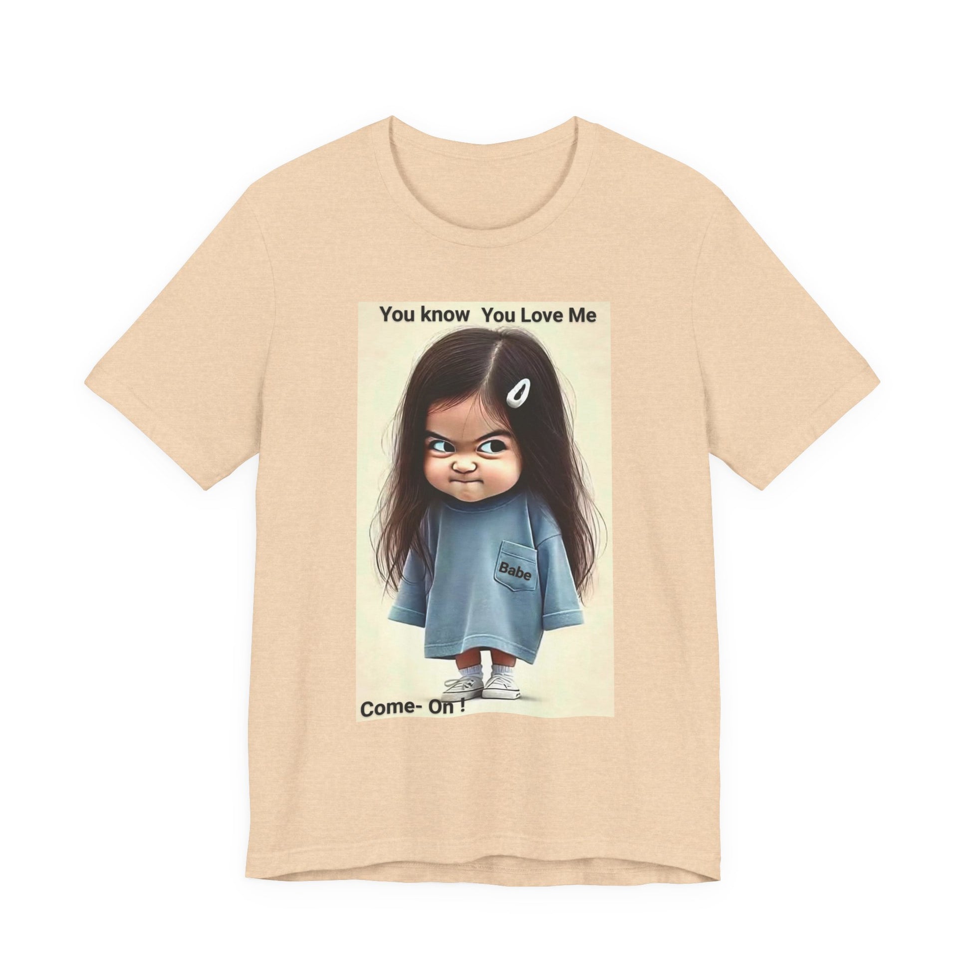 Playful Graphic Tee - You Know You Love Me, Funny Casual Shirt, Gift for Friends, Birthday Gift, Quirky Style Shirt - M/S TMC India