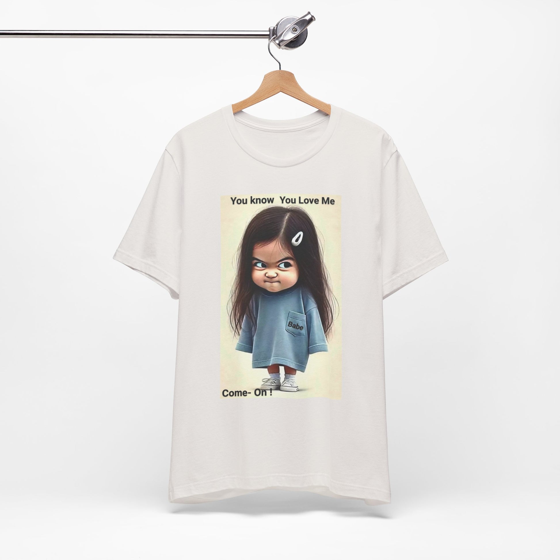 Playful Graphic Tee - You Know You Love Me, Funny Casual Shirt, Gift for Friends, Birthday Gift, Quirky Style Shirt - M/S TMC India