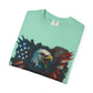 Patriotic Eagle T-Shirt | Unisex Garment-Dyed Tee for Independence Day, Memorial Day, Veteran Gifts, Casual Wear, USA Pride Printify