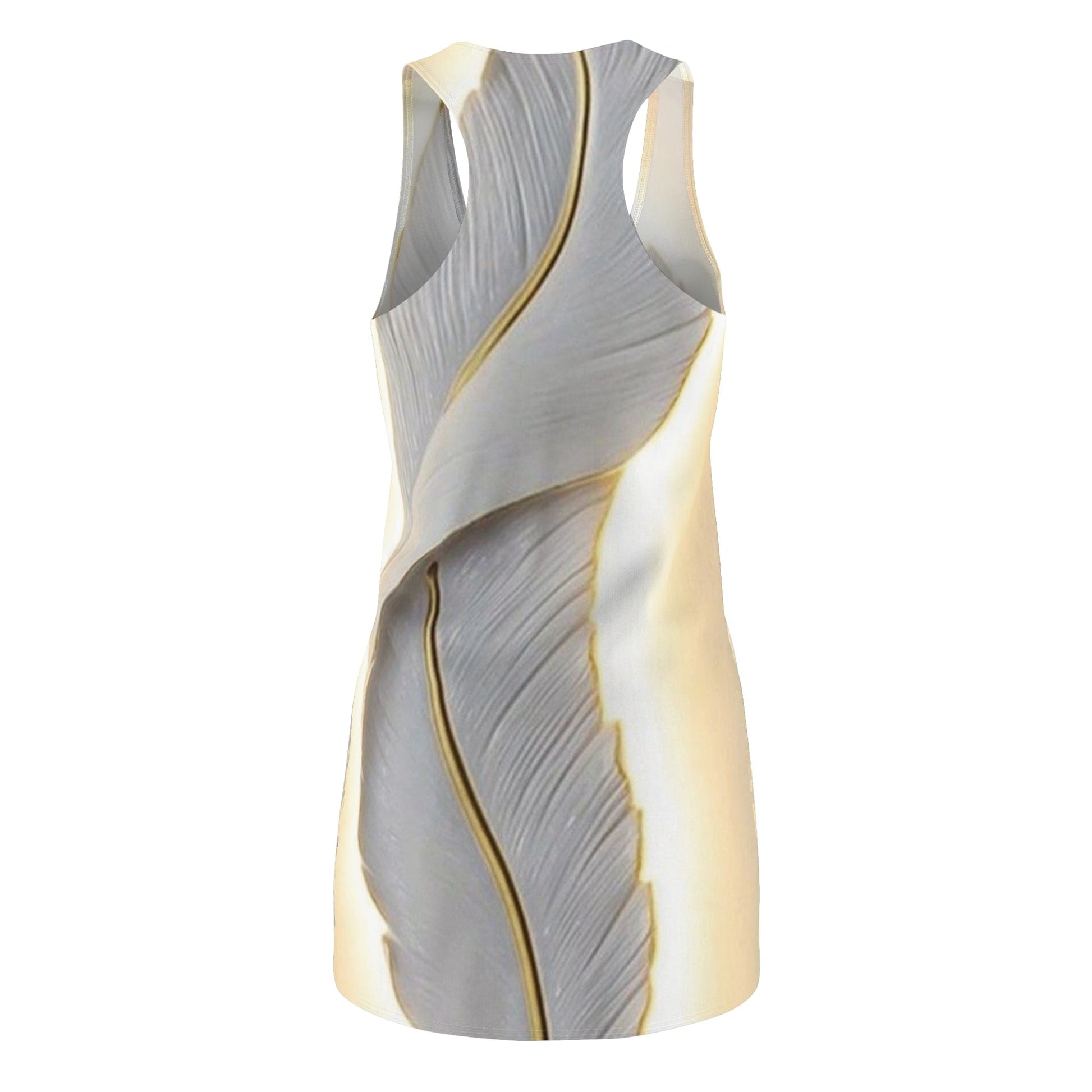 Elegant Flower-Inspired Racerback Dress, Summer Dress, Floral Dress, Beach Wear, Vacation Outfit, Bohemian Style Printify