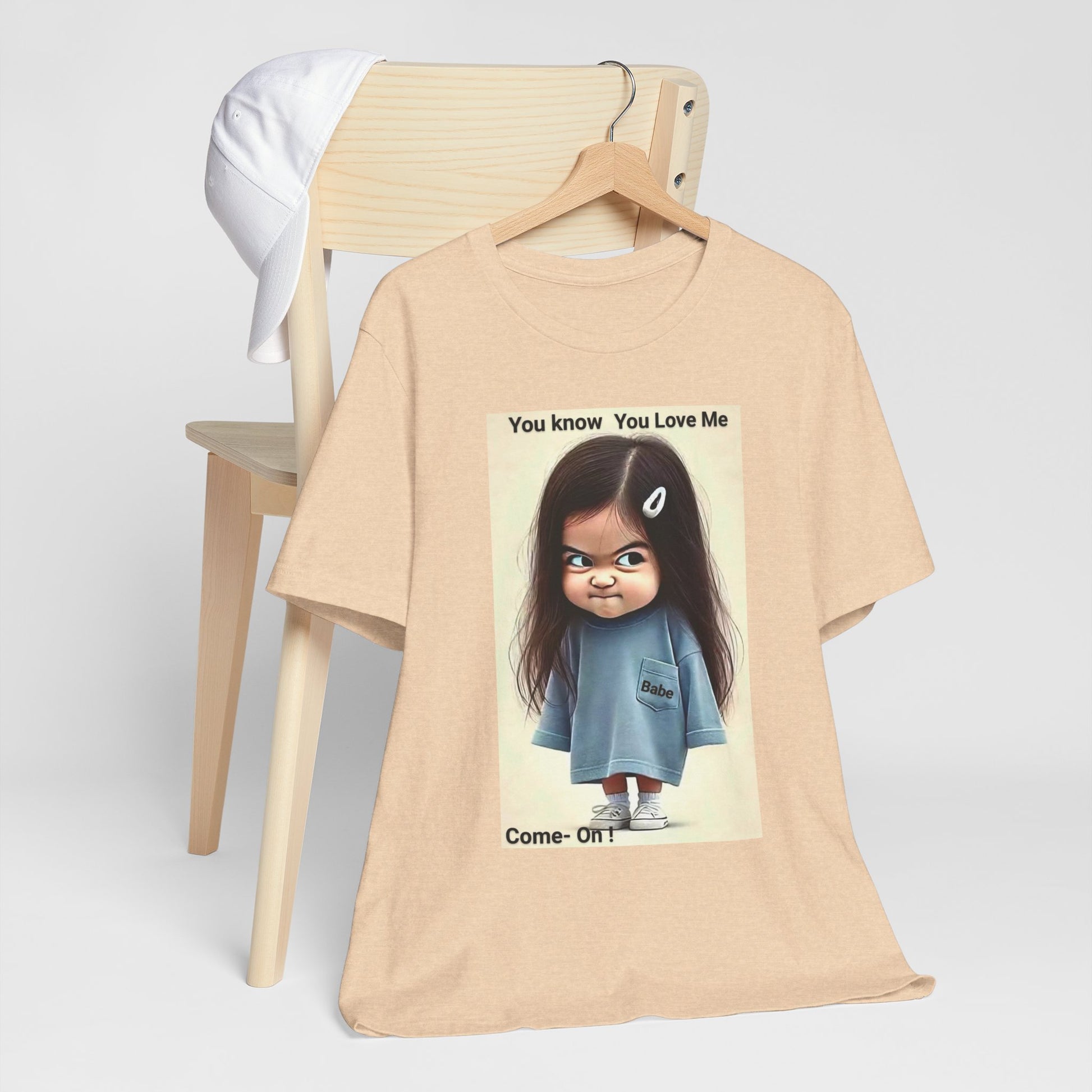 Playful Graphic Tee - You Know You Love Me, Funny Casual Shirt, Gift for Friends, Birthday Gift, Quirky Style Shirt - M/S TMC India