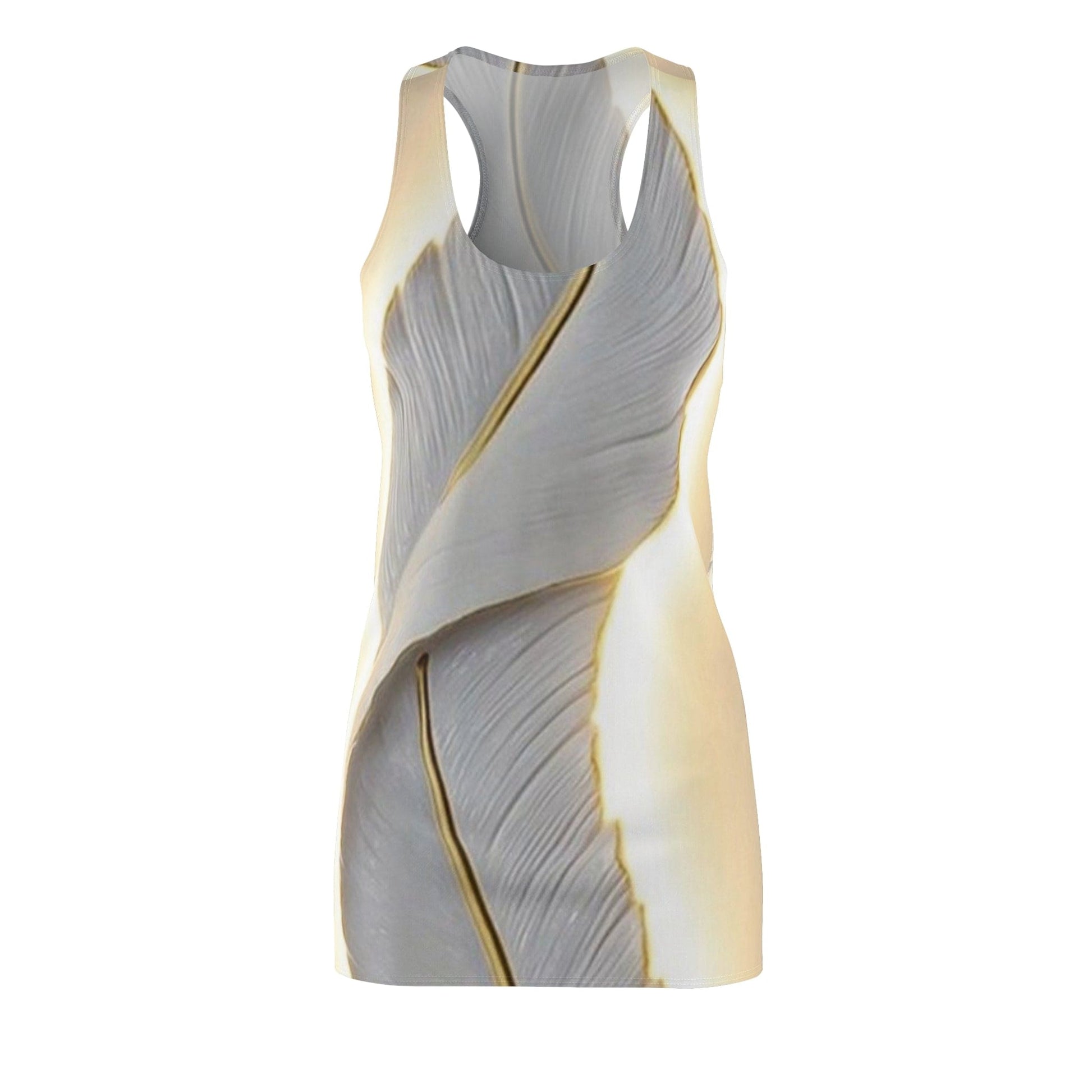 Elegant Flower-Inspired Racerback Dress, Summer Dress, Floral Dress, Beach Wear, Vacation Outfit, Bohemian Style Printify