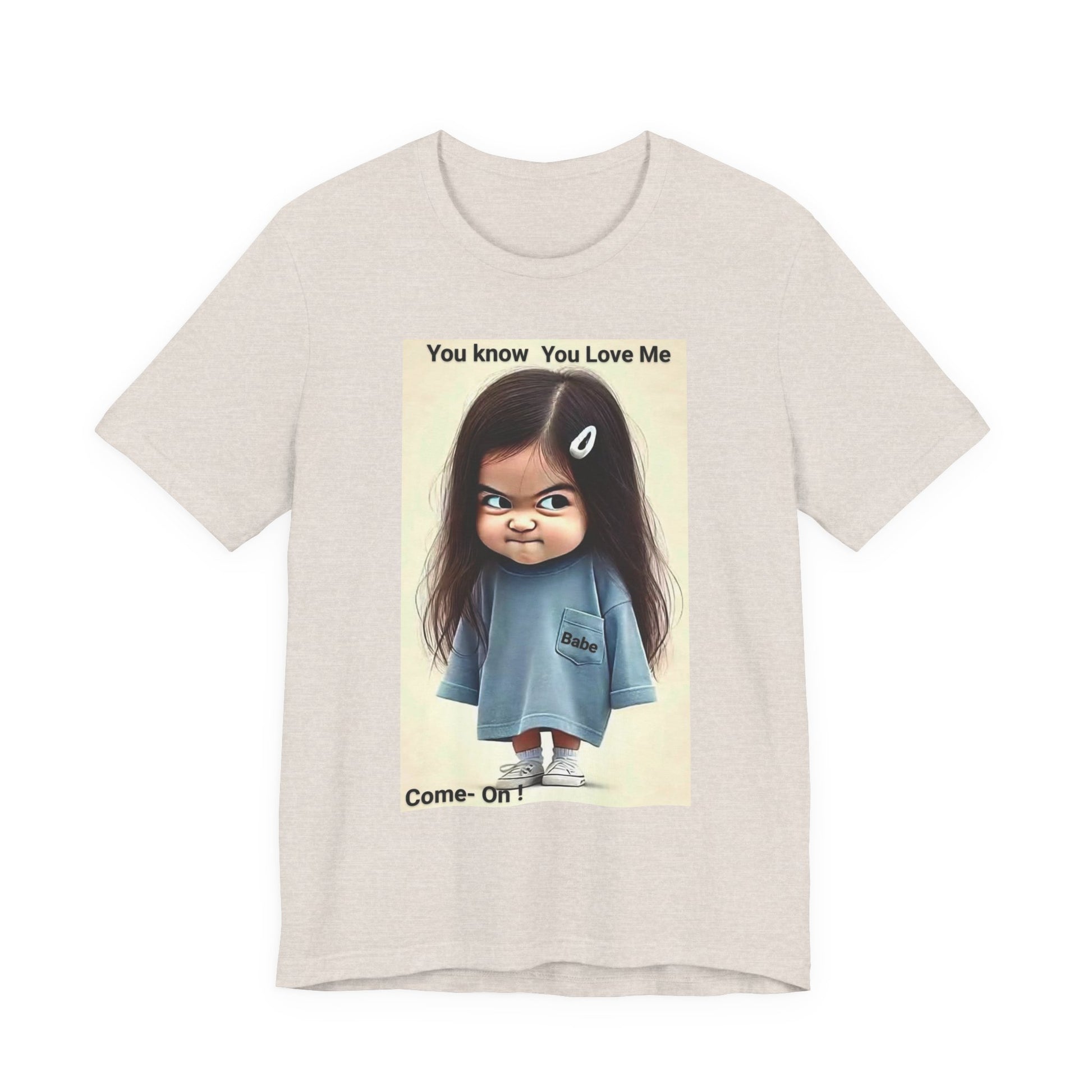 Playful Graphic Tee - You Know You Love Me, Funny Casual Shirt, Gift for Friends, Birthday Gift, Quirky Style Shirt - M/S TMC India