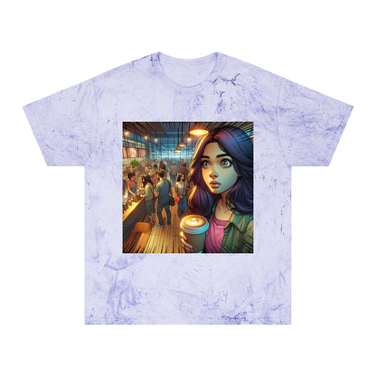 Color Blast T-Shirt - Artistic Coffee Shop Design, Coffee Lovers Gift Printify