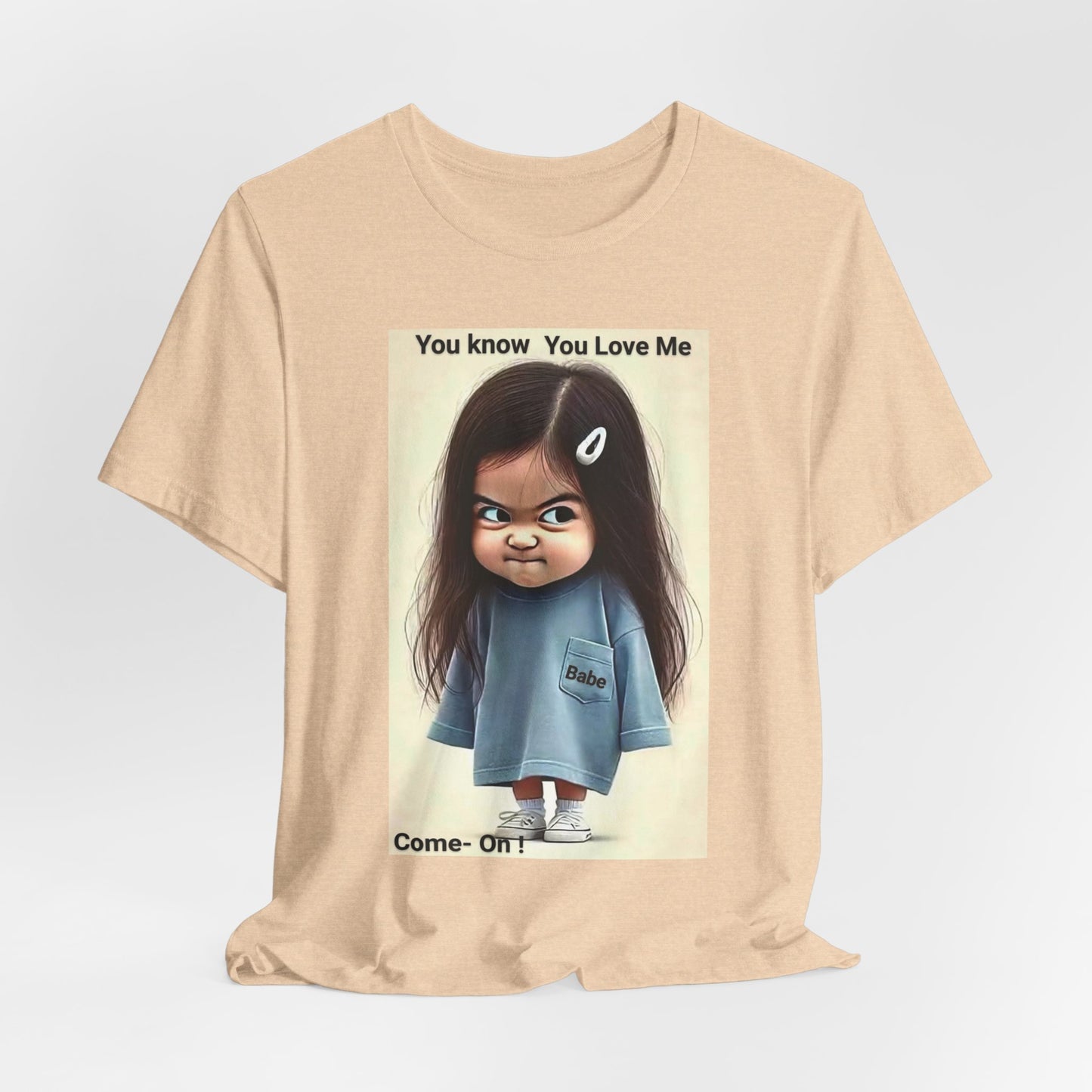 Playful Graphic Tee - You Know You Love Me, Funny Casual Shirt, Gift for Friends, Birthday Gift, Quirky Style Shirt - M/S TMC India