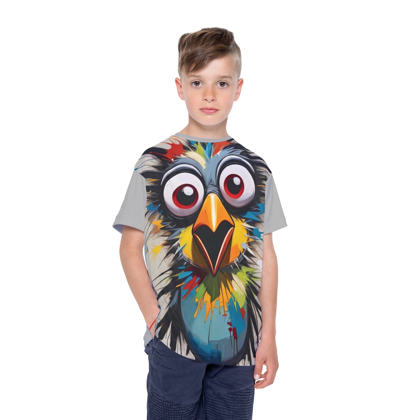 Kids Sports Jersey - Colorful Graffiti Design, Youth Athletic Tee, Birthday Gift, Sports Team Apparel, Playtime Outfit - M/S TMC India