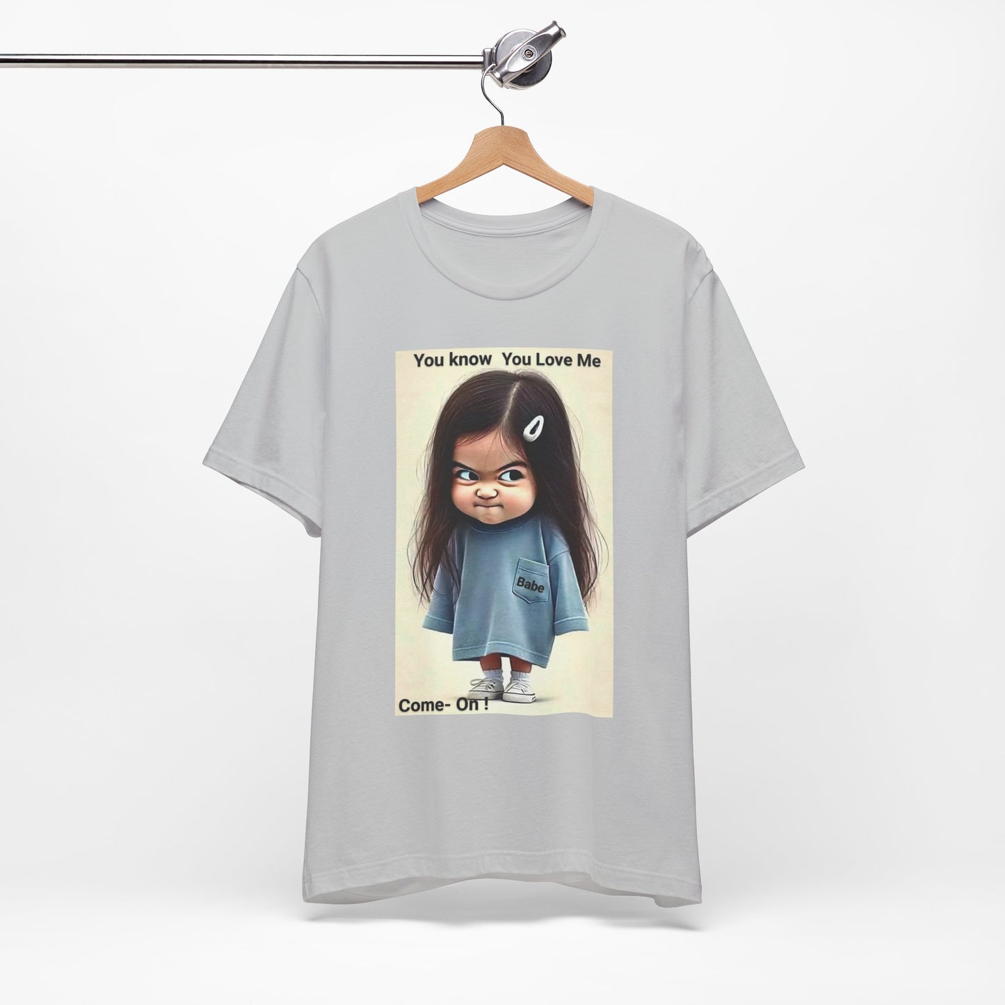 Playful Graphic Tee - You Know You Love Me, Funny Casual Shirt, Gift for Friends, Birthday Gift, Quirky Style Shirt - M/S TMC India