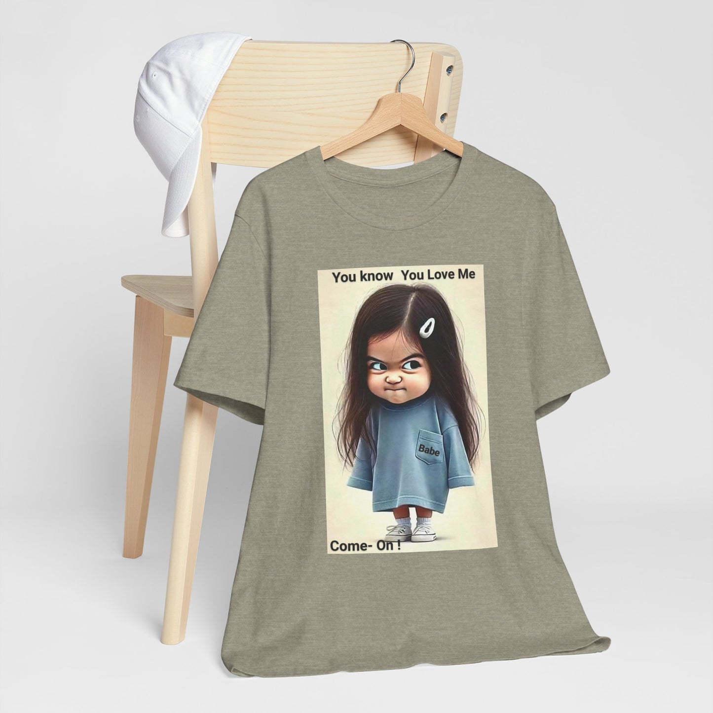 Playful Graphic Tee - You Know You Love Me, Funny Casual Shirt, Gift for Friends, Birthday Gift, Quirky Style Shirt - M/S TMC India