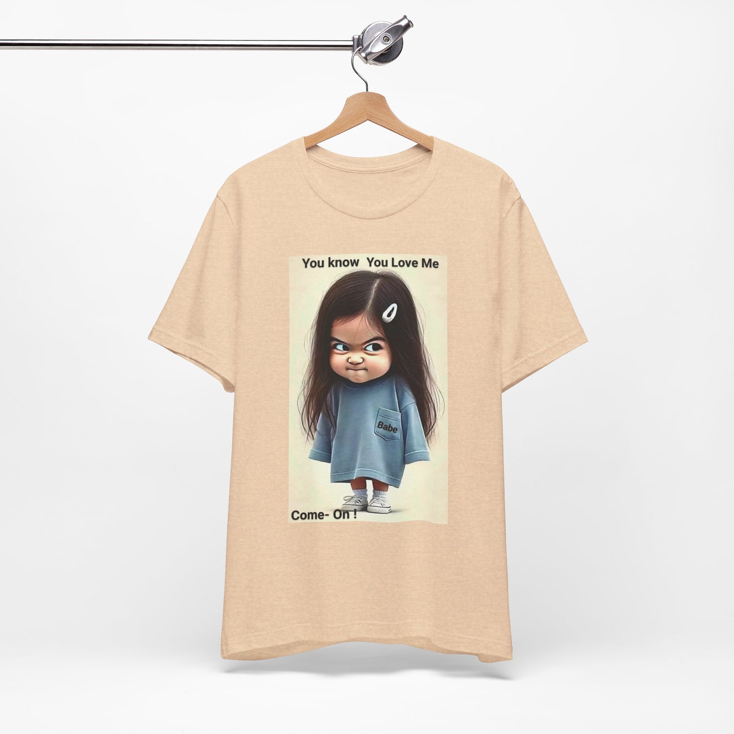 Playful Graphic Tee - You Know You Love Me, Funny Casual Shirt, Gift for Friends, Birthday Gift, Quirky Style Shirt - M/S TMC India