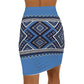 Boho Print Mid-Waist Pencil Skirt – Trendy, Stylish Party Wear Printify