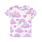 Rainbow Dreams Kids Sports Jersey, Cute T-Shirt for Playtime, Birthday Gift, Festival Wear, Colorful Sportswear Printify