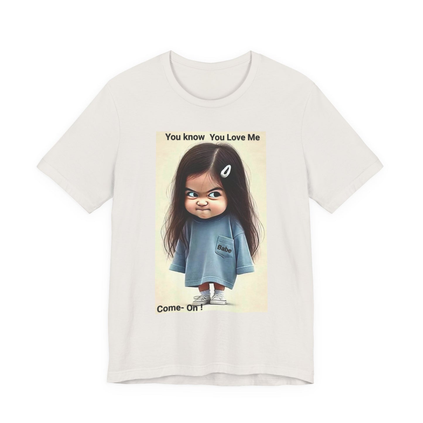 Playful Graphic Tee - You Know You Love Me, Funny Casual Shirt, Gift for Friends, Birthday Gift, Quirky Style Shirt - M/S TMC India