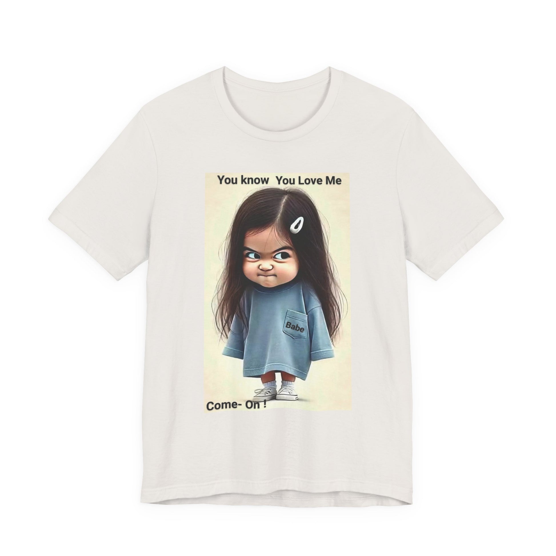 Playful Graphic Tee - You Know You Love Me, Funny Casual Shirt, Gift for Friends, Birthday Gift, Quirky Style Shirt - M/S TMC India