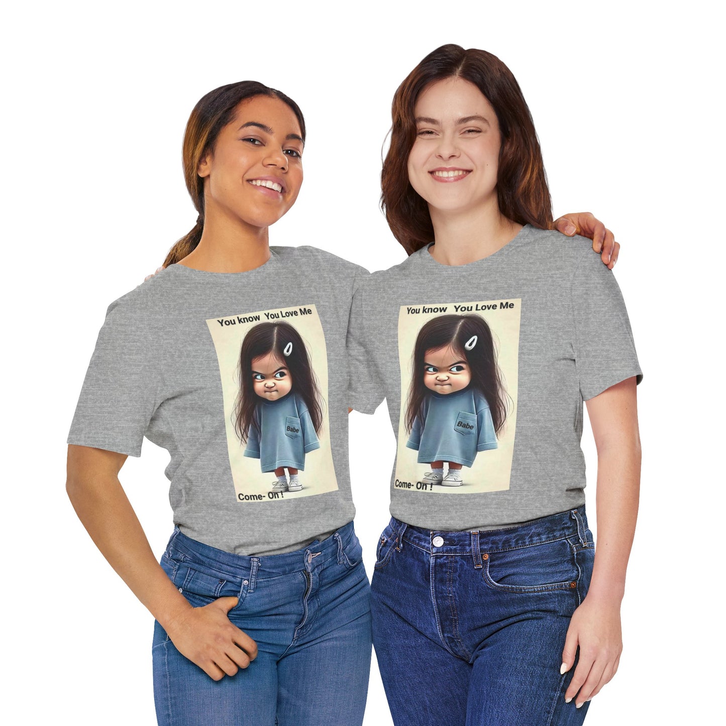 Playful Graphic Tee - You Know You Love Me, Funny Casual Shirt, Gift for Friends, Birthday Gift, Quirky Style Shirt - M/S TMC India