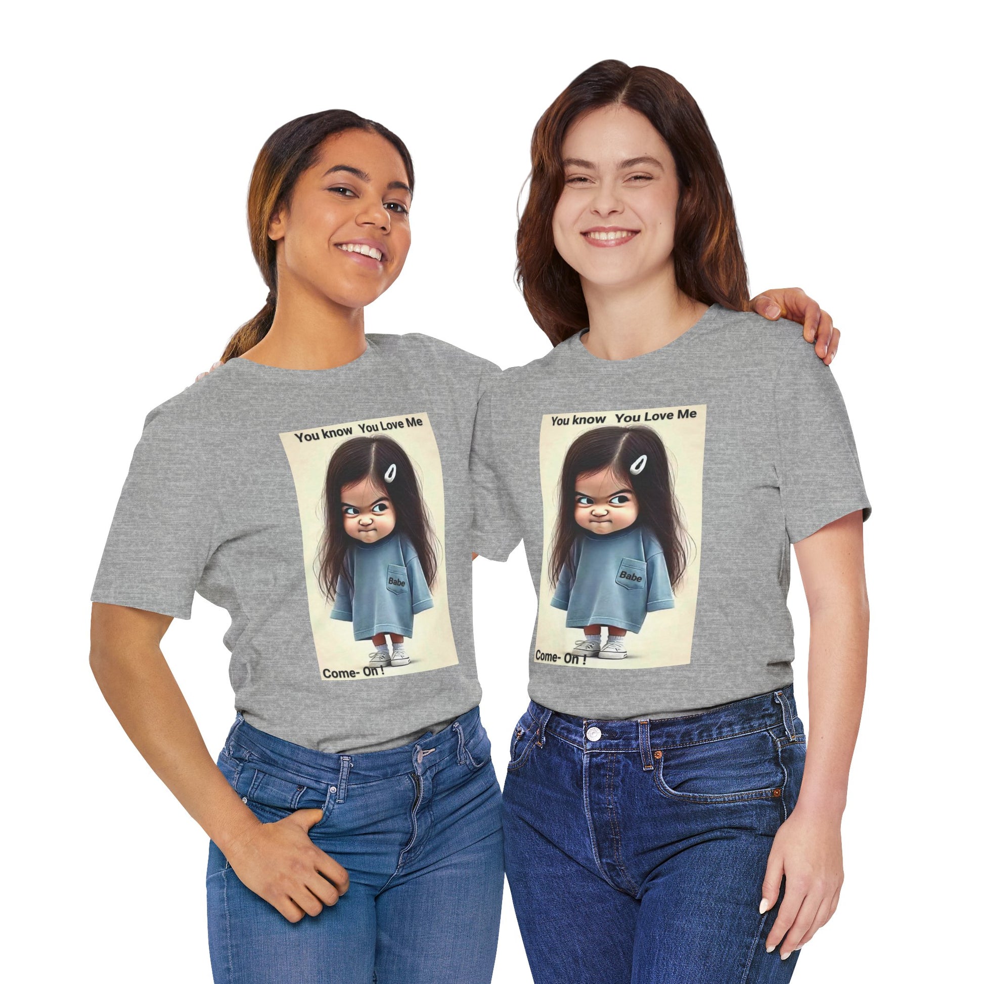 Playful Graphic Tee - You Know You Love Me, Funny Casual Shirt, Gift for Friends, Birthday Gift, Quirky Style Shirt - M/S TMC India