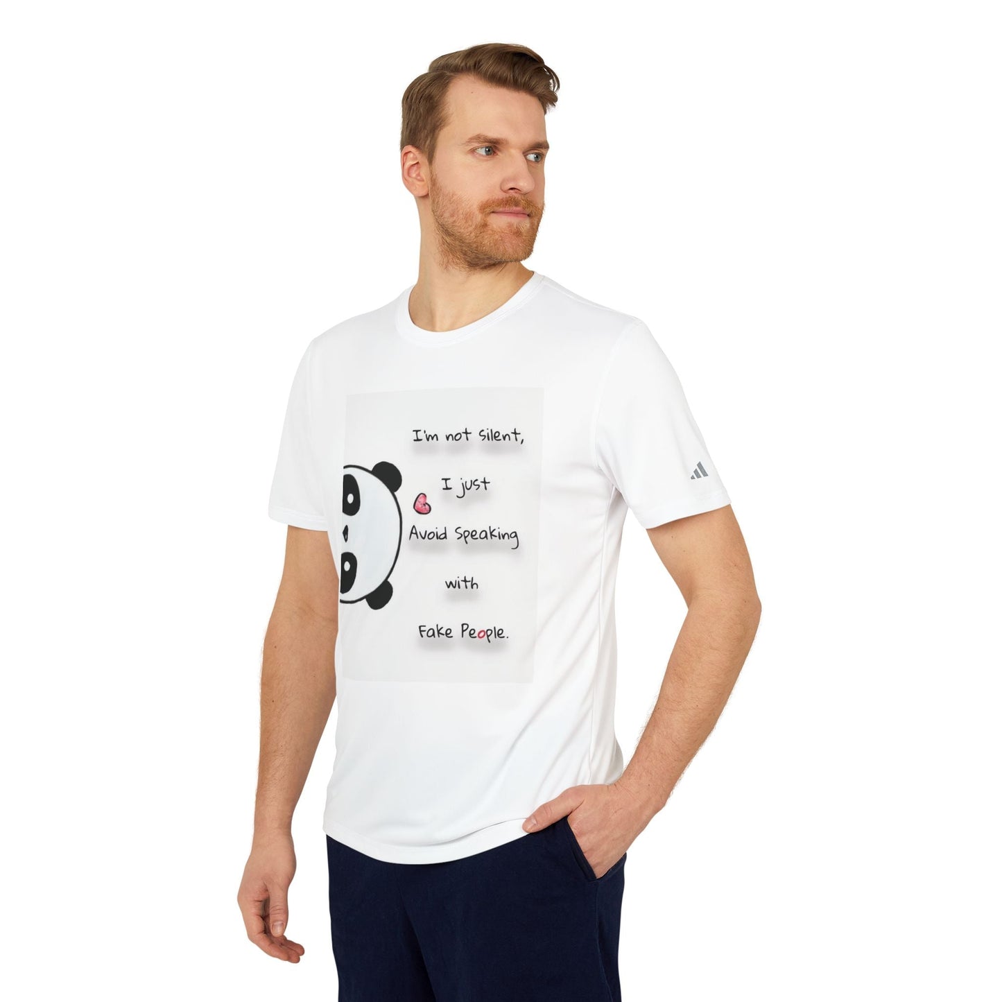 Sport T-Shirt Adidas Funny Panda Quote Printify