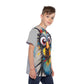 Kids Sports Jersey - Colorful Graffiti Design, Youth Athletic Tee, Birthday Gift, Sports Team Apparel, Playtime Outfit - M/S TMC India
