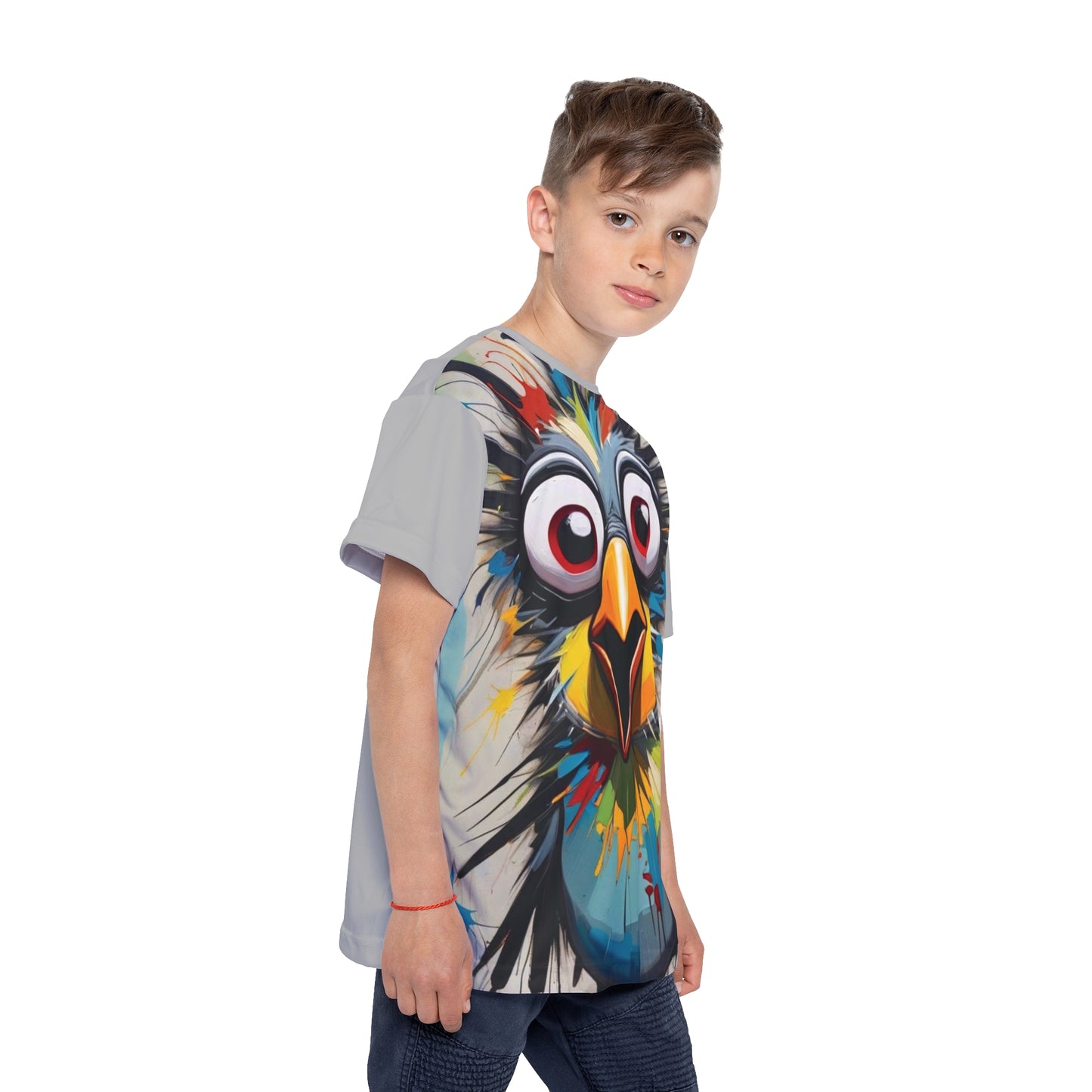 Kids Sports Jersey - Colorful Graffiti Design, Youth Athletic Tee, Birthday Gift, Sports Team Apparel, Playtime Outfit - M/S TMC India